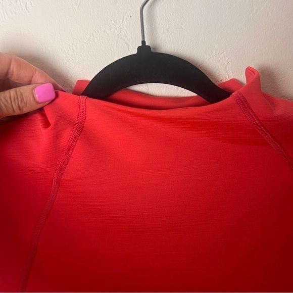 Nike Pro hyperwarm long sleeve training top running shirt orange medium - Picture 6 of 11